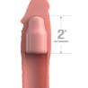 FANTASY X-TENSIONS - PRZEDLUZENIE PIPEDREAMS Z PASKIEM 15,24 CM SKORA