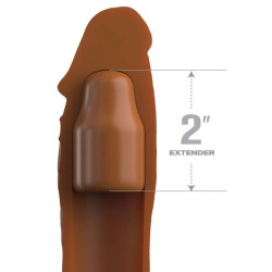 FANTASY X-TENSIONS - TULEJA PIPEDREAMS 20,32 CM + 5,00 CM CALOWA WTYCZKA KARMEL