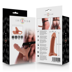 INTENSE - WNETNE SZELKI Z SILIKONOWYM DILDO 16 X 3,5 CM
