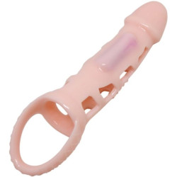 PRETTY LOVE - HARRISON NAKLADKA NA PRZEDLUZACZ PENISA Z WIBRACJAMI I PASKIEM 13,5 CM