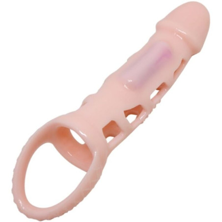 PRETTY LOVE - HARRISON NAKLADKA NA PRZEDLUZACZ PENISA Z WIBRACJAMI I PASKIEM 13,5 CM