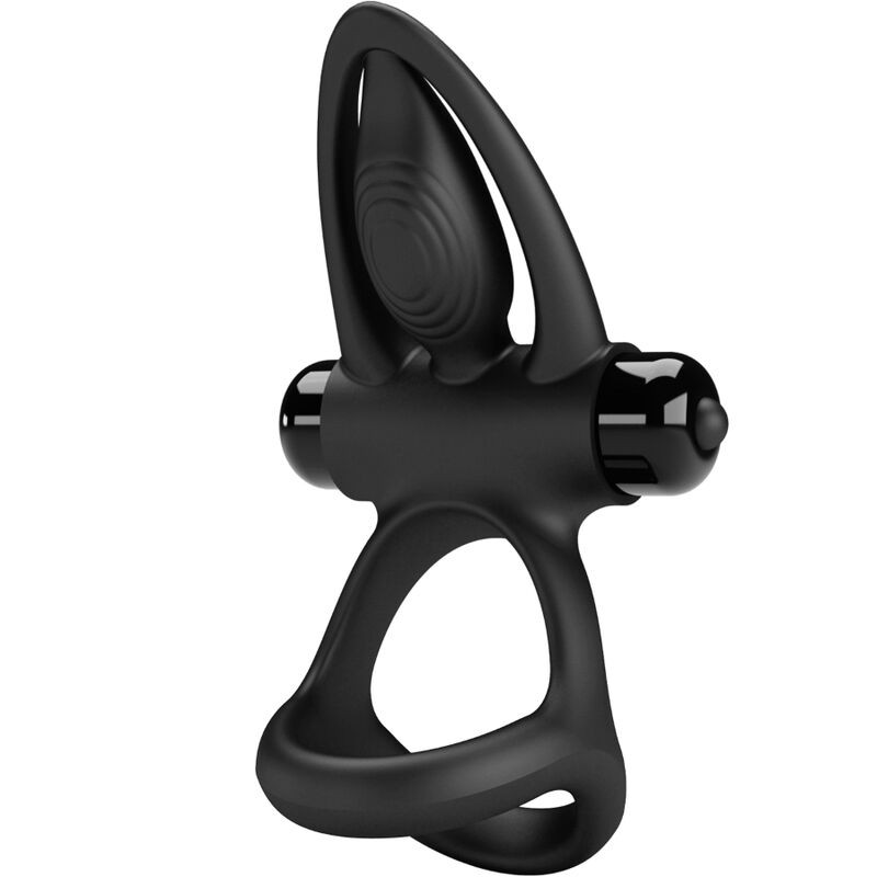 PRETTY LOVE - ANELLO VIBRANTE 10 VIBRAZIONI IN SILICONE NERO PRETTY LOVE - ANELLO VIBRANTE 10 VIBRAZIONI IN SILICONE NERO