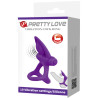 PRETTY LOVE - PIERSCIEN WIBRATOROWY 10 WIBRACJI FIOLETOWY SILIKON