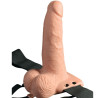 FETISH FANTASY SERIES - REGULOWANA UPRZAZ PILOTEM DILDO REALISTYCZNE Z LADOWANYMI JADRAMI I WIBRATOREM 15 CM