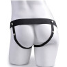 FETISH FANTASY SERIES - ARNÉS AJUSTABLE CONTROL REMOTO PENE REALÍSTICO CON TESTÍCULOS RECARGABLE Y VIBRADOR 15 CM