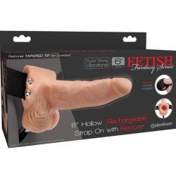 FETISH FANTASY SERIES - REGULOWANA UPRZAZ PILOTEM DILDO REALISTYCZNE Z LADOWANYMI JADRAMI I WIBRATOREM 15 CM