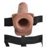 FETISH FANTASY SERIES - REGULOWANA UPRZAZ DILDO REALISTYCZNE Z KULKAMI LADOWANYMI I WIBRATOREM 17,8 CM