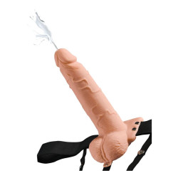 FETISH FANTASY SERIES - REGULOWANA UPRZAZ DILDO REALISTYCZNE Z WYTRYSKIWAJACYMI KULARAMI 19 CM