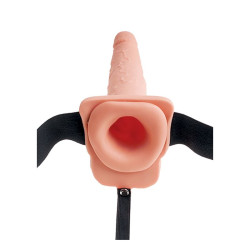 FETISH FANTASY SERIES - REGULOWANA UPRZAZ DILDO REALISTYCZNE Z WYTRYSKIWAJACYMI KULARAMI 19 CM