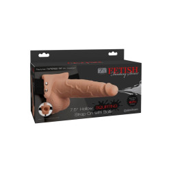 FETISH FANTASY SERIES - REGULOWANA UPRZAZ DILDO REALISTYCZNE Z WYTRYSKIWAJACYMI KULARAMI 19 CM