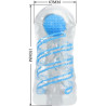 PRETTY LOVE - SMALL MASTURBATOR WITH BLUE SPIRALS