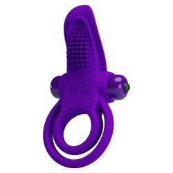 PRETTY LOVE - FIOLETOWY WIBRUJACY PIERSCIEN NA PENIS