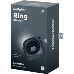 SATISFYER - MASTURBATOR I WIBRATOR Z PIERSCIENIEM