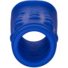 CALEXOTICS - ADMIRAL CAPA PARA PÊNIS COM FRISAS SILICONE LÍQUIDO AZUL