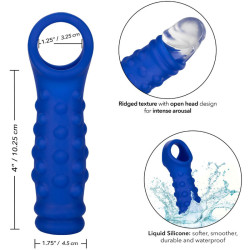 CALEXOTICS - ADMIRAL ZROBIONA OSLONA NA PENIS PLYNNY SILIKON NIEBIESKI