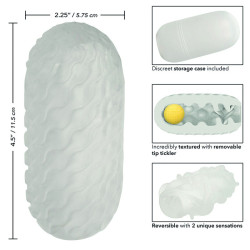 CALEXOTICS - BOUNDLESS, DWUSTRONNA SQUISHY PILKA SZARY