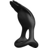 PRETTY LOVE - SILAS WIBRACYJNY PENIS RING 7 WIBRACJI CZARNY SILIKON