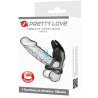 PRETTY LOVE - SILAS WIBRACYJNY PENIS RING 7 WIBRACJI CZARNY SILIKON