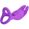 PRETTY LOVE - SILAS WIBRACYJNY PENIS RING 7 WIBRACJI FIOLETOWY SILIKON