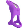 PRETTY LOVE - SILAS WIBRACYJNY PENIS RING 7 WIBRACJI FIOLETOWY SILIKON