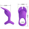 PRETTY LOVE - SILAS WIBRACYJNY PENIS RING 7 WIBRACJI FIOLETOWY SILIKON