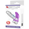 PRETTY LOVE - SILAS WIBRACYJNY PENIS RING 7 WIBRACJI FIOLETOWY SILIKON