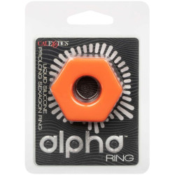 CALEXOTICS - ALPHA PROLONG SEXAGON RING POMARANCZOWY