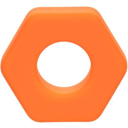 CALEXOTICS - ALPHA PROLONG SEXAGON RING POMARANCZOWY