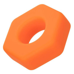 CALEXOTICS - ALPHA PROLONG SEXAGON RING POMARANCZOWY