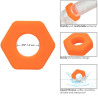 CALEXOTICS - ALPHA PROLONG SEXAGON RING POMARANCZOWY