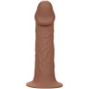 CALEXOTICS - PERFORMANCE MAXX LIFE-LIKE EXTENSION COM ARNÊS PELE MARROM