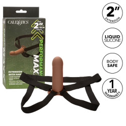 CALEXOTICS - PRZEDLUZENIE PERFORMANCE MAXX Z UPRZAZA BRAZOWA SKÓRA