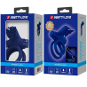 PRETTY LOVE - JAMELE DOUBLE RING WITH VIBRATION & BUTTERFLY STIMULATOR BLUE