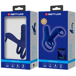 PRETTY LOVE - ANELLO VIBRANTE ELISH CON ESTENSIONE BLU