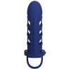 PRETTY LOVE - ALTAF VIBRATOR RING WITH SILICONE SHEATH BLUE