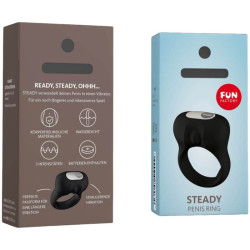 FUN FACTORY - STEADY PIERSCIEN KUTERA WIBRACJI CZARNY