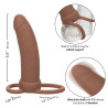 CALEXOTICS - MAXX THICK DUAL PENETRATOR 10 WIBRACJI BRAZOWY