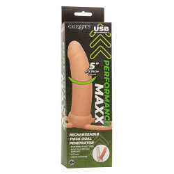 CALEXOTICS - MAXX THICK DUAL PENETRATOR 10 VIBRAZIONI CARNE