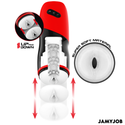 JAMYJOB - AUTOMATYCZNY MASTURBATOR WAGINY XPEED 5 TRYBÓW PCHANIA I EFEKT DŹWIĘKOWY