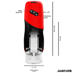 JAMYJOB - AUTOMATYCZNY MASTURBATOR WAGINY XPEED 5 TRYBÓW PCHANIA I EFEKT DŹWIĘKOWY