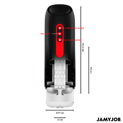 JAMYJOB - PHANTOM AUTOMATYCZNY MASTURBATOR WAGINY 5 TRYBÓW STYMULUJĄCYCH FALE I PCHNIĘCIE