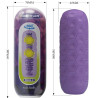 PRETTY LOVE - MĘSKI MASTURBATOR Z PODWÓJNYMI JĄDRAMI FIOLETOWY