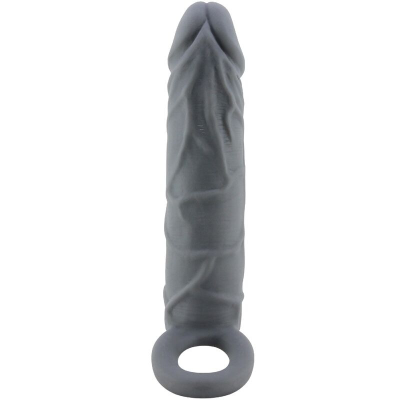 PRETTY LOVE - REALISTIC SKIN PENIS SLEEVE DARK GREY PRETTY LOVE - REALISTIC SKIN PENIS SLEEVE DARK GREY