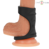 INTENSE - THEO DOUBLE SILICONE PENIS RING CZARNY MODEL 3