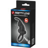 PRETTY LOVE - WIBRACYJNY PIERŚCIEŃ + STYMULATOR ŁECHTACZKI KRÓLIK 10 WIBRACJI CZARNY