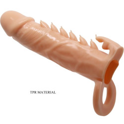 PRETTY LOVE - EMMIT PENIS SLEEVE + STYMULATOR ŁECHTACZKI FLESH