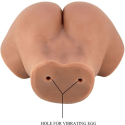 CRAZY BULL - HAILEY VIBRATOR BUTT MIT REALISTISCHER VAGINA UND ANUS MULATTE MIT FERNBEDIENUNG