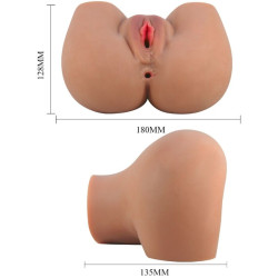 CRAZY BULL - MILA VIBRATOR BUTT MIT REALISTISCHER VAGINA UND ANUS FLESH CONTROL FERNBEDIENUNG
