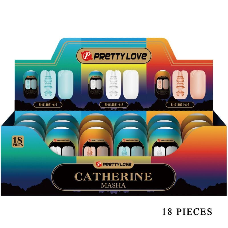 PRETTY LOVE - PAKIET MASHA 18 RÓŻNYCH MĘSKICH MASTRUBATORÓW