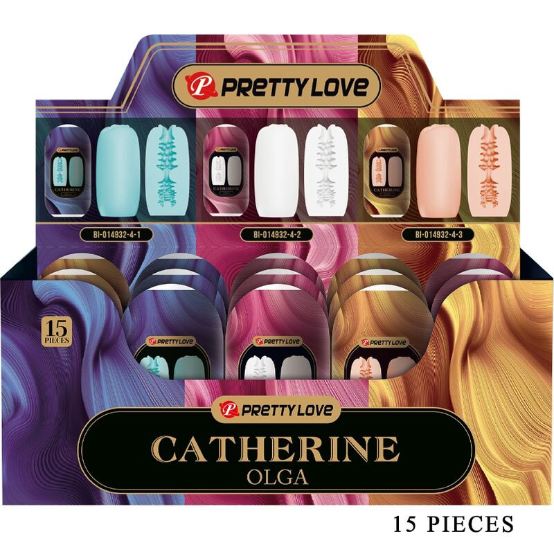 PRETTY LOVE - OLGA PAKIET 15 RÓŻNYCH MĘSKICH MASTRUBATORÓW